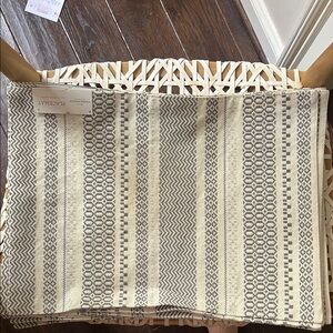 Threshold Geometric Silver Cotton Boho Set Placemats